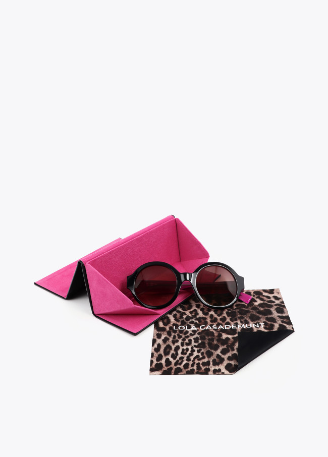 Lunettes de Soleil Rondes Bicolores