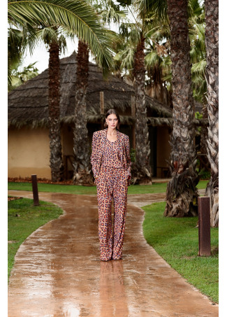 Pantaloni Palazzo Animalier