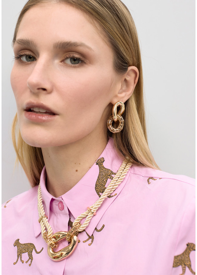 Boucles d'Oreilles Combinaison de Maillons...