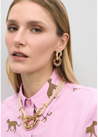 Metal Link Combination Earrings