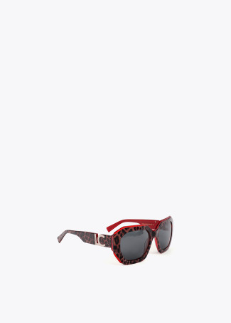 Bicolor Rectangular Sunglasses