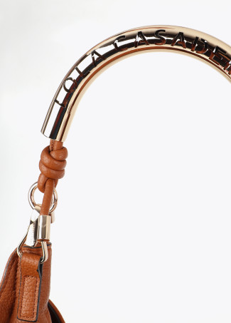 Metal Handle Shopper with Cutout Design