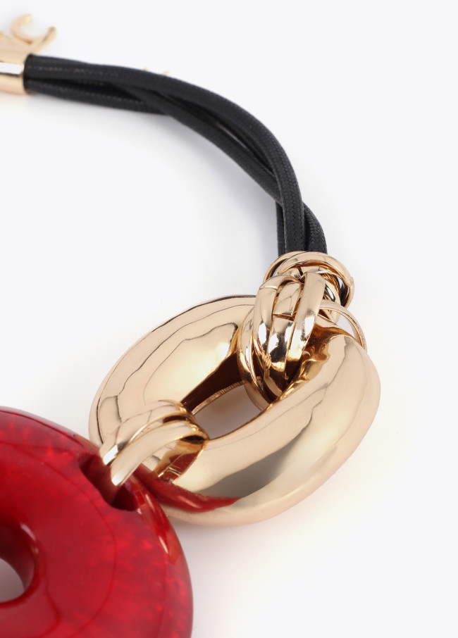 Short Disc Acrylic Necklace