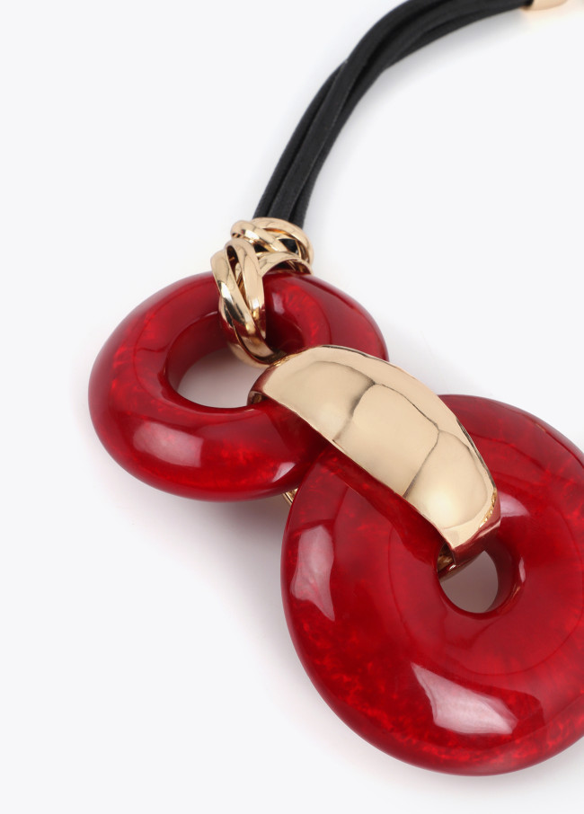 Collier Court en Disques Acryliques