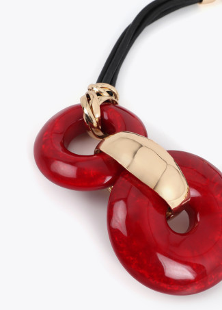 Short Disc Acrylic Necklace