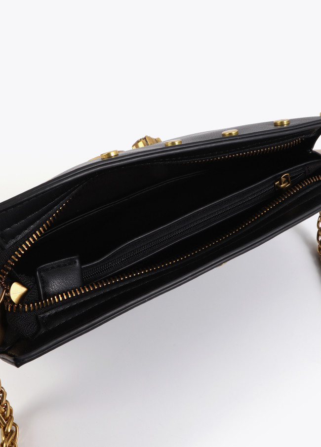 Sac Bandoulière à Clous Noir