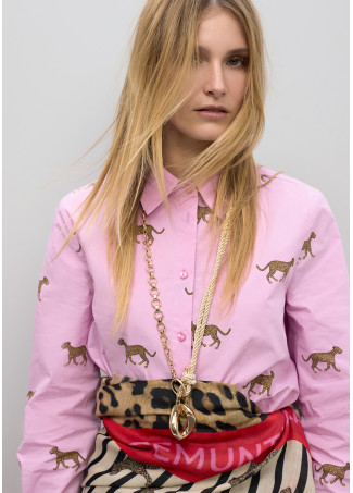 Collana Lunga con Maglie Metalliche