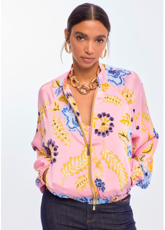 Satin Printed Bomber