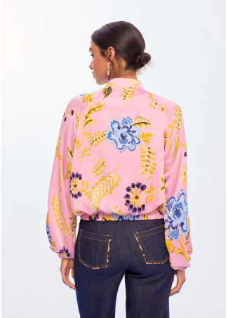 Satin Printed Bomber