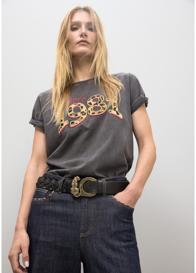 Reversible Braided Faux Leather Belt with...