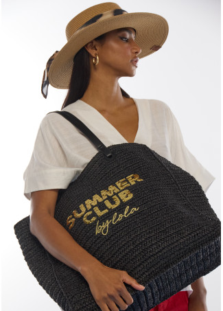 Sac Raphia Summer Club Non Structuré