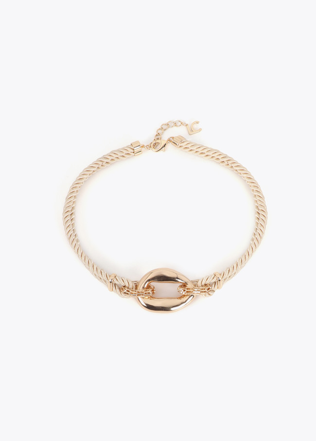 Collana a Corda con Combinazione di Maglie...