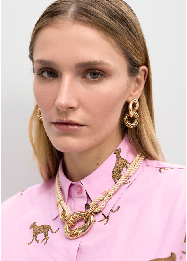 Collier à Cordon avec Combinaison de Maillons...