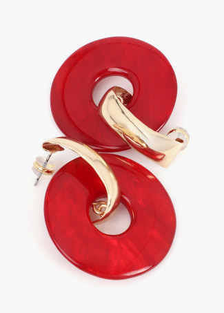 Acrylic Disc Earrings