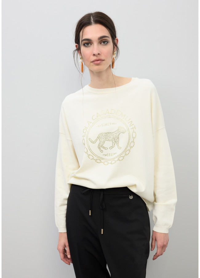 Jersey rosco con strass