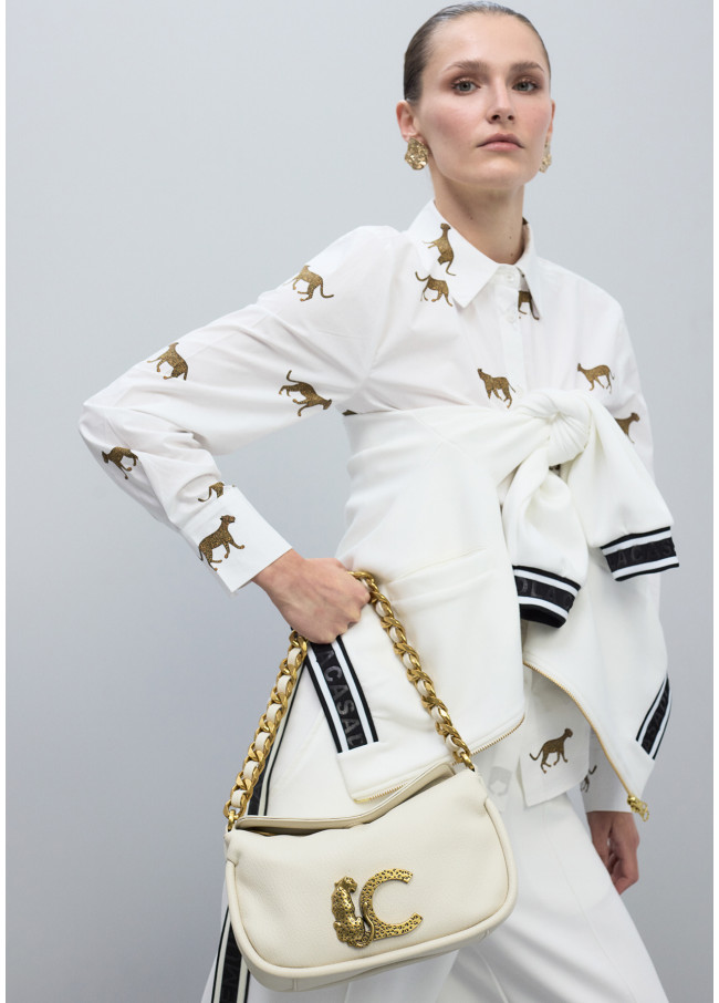 Animal Chain Detail Handbag