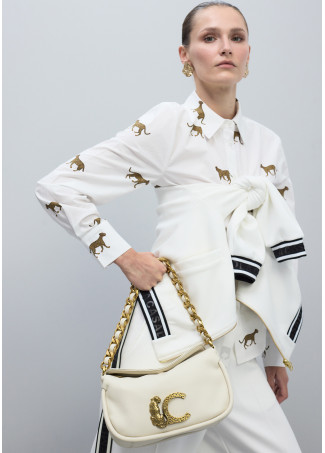 Tasche mit Tierdetail und Kette