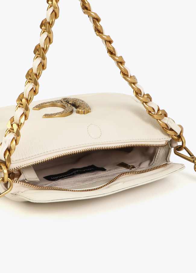 Animal Chain Detail Handbag