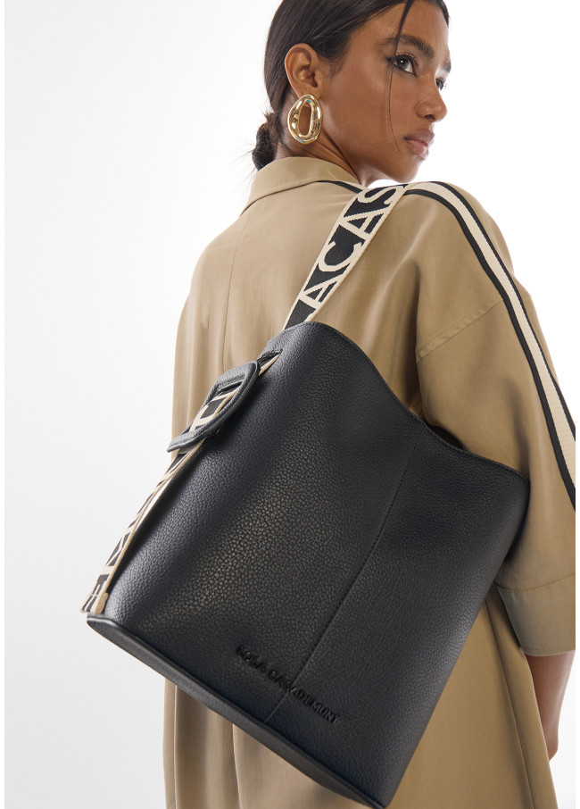 Shopper avec Anse Nylon Contrastée