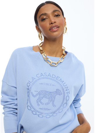 Jersey rosco con strass