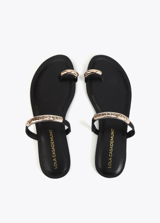 Scarpa Bassa in Tessuto Grosgrain con Dettaglio Logo