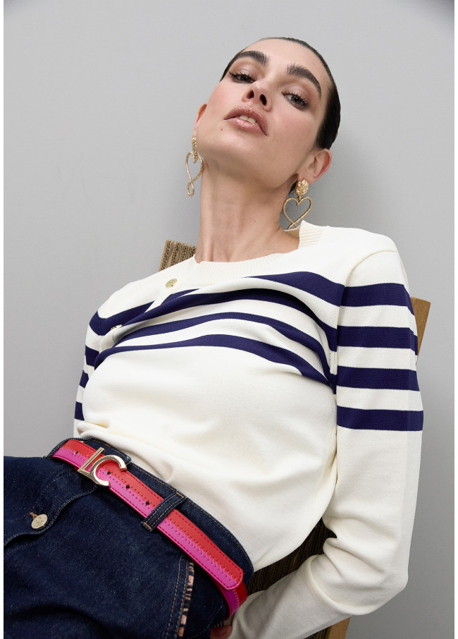 Ceinture Bicolore Rose et Fuchsia avec Boucle...