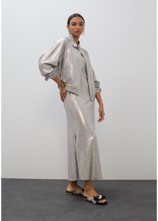 Laminated sweatshirt