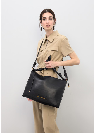 Nude Handle Flap Shoulder Bag