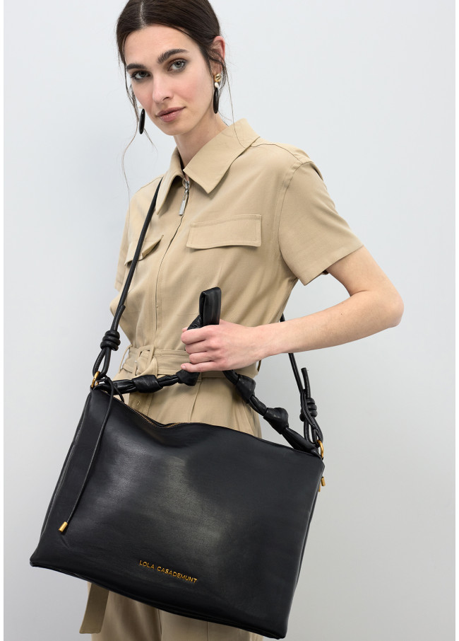 Nude Handle Flap Shoulder Bag