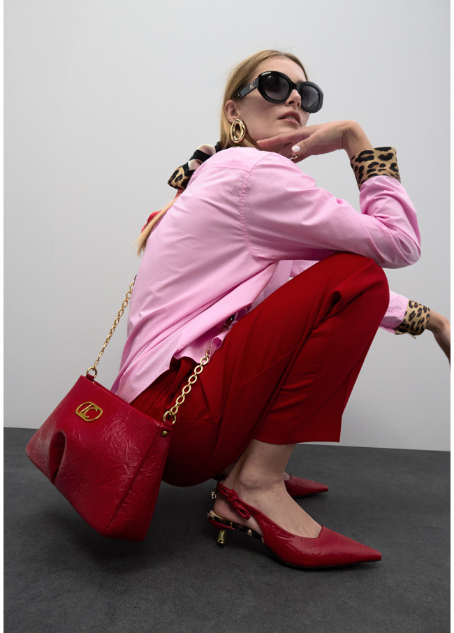 Slingback Heel Shoe with Bow Detail