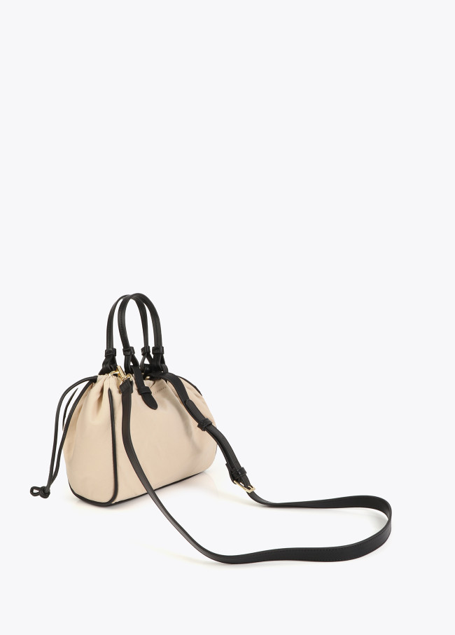 Mini shopper combined nylon and PU