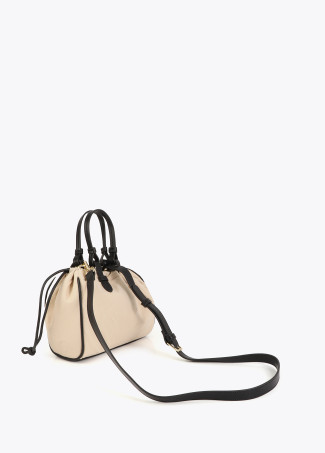 Mini shopper combinado nylon e PU