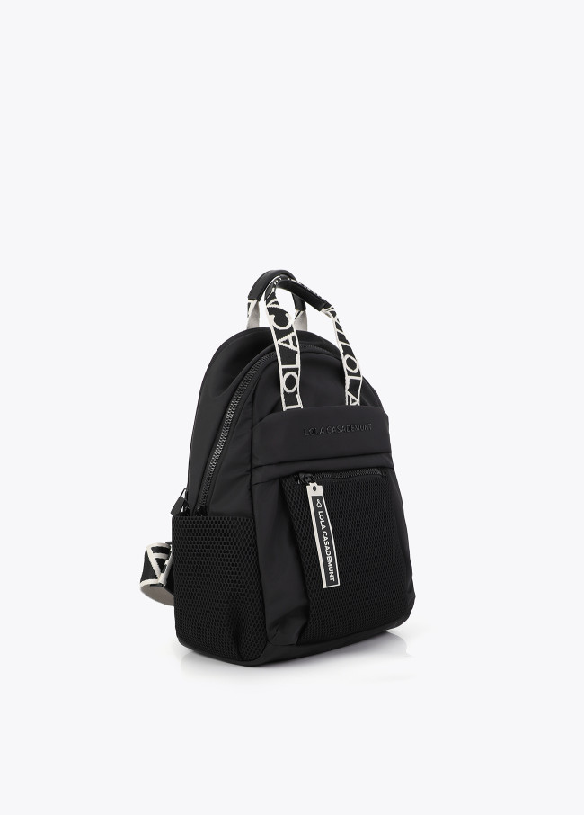 Mochila nylon negro