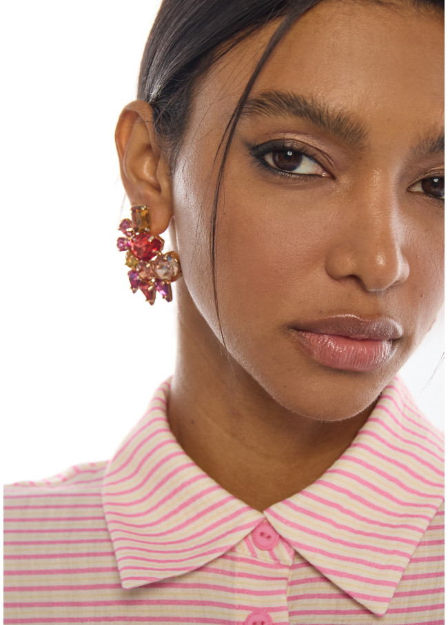 Maxi Multicolor Crystal Earrings