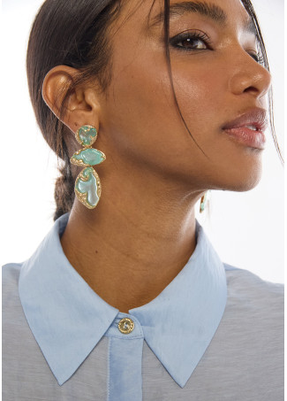 Metallic Lacquered Maxi Earrings