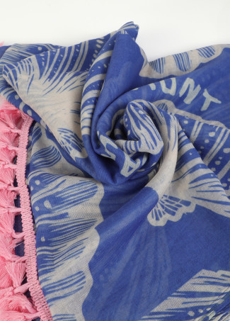 Shell Print Sarong with Tassels