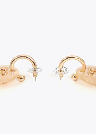 Boucle d'oreille avec Médaillon Acrylique Personnalisé