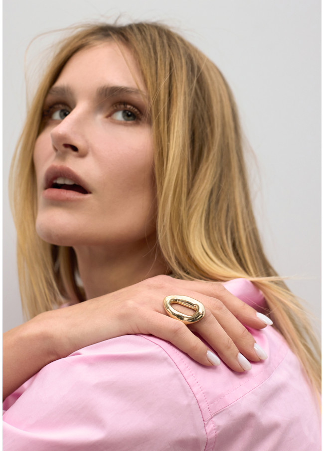 Bague Métallique avec Relief