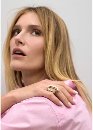 Bague Métallique avec Relief