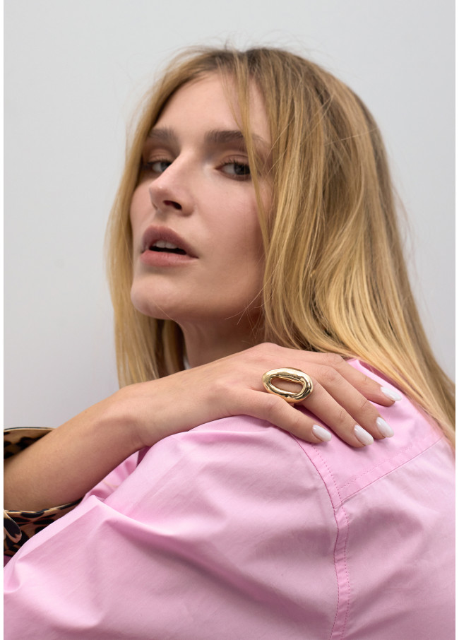 Anello Metallo con Rilievo