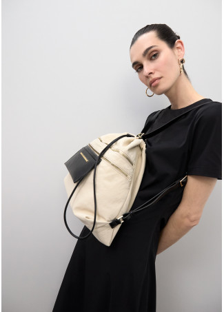 Sac à dos combiné nylon et PU