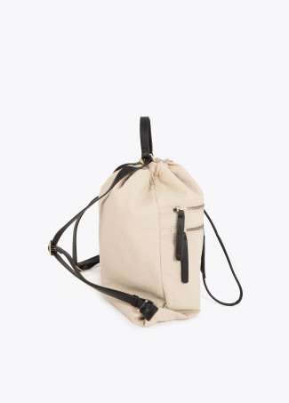 Sac à dos combiné nylon et PU