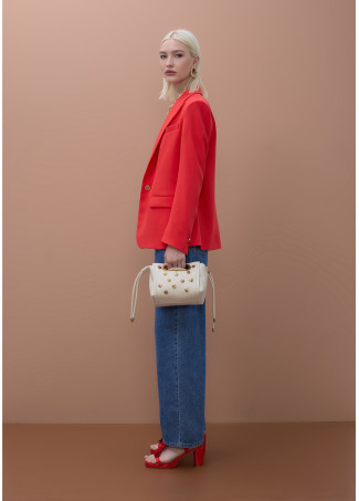 Embroidered Pocket Wideleg Pants M