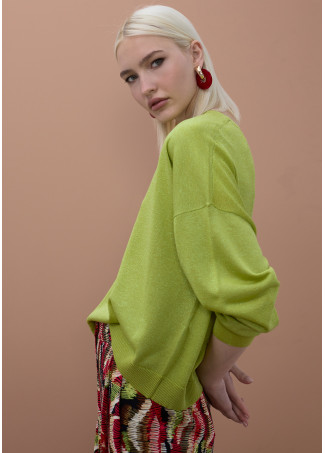 Pull Lurex Col V Ton