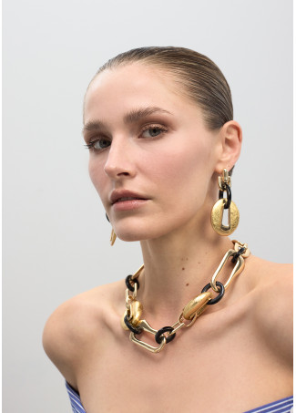 Collier court chaîne combinée