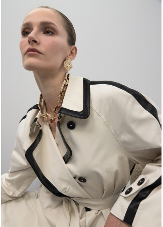 Collier chaîne courte maillons irréguliers