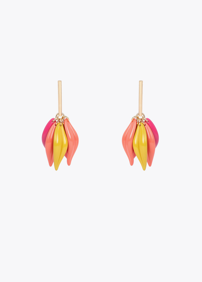 Multicolor Petal Earrings