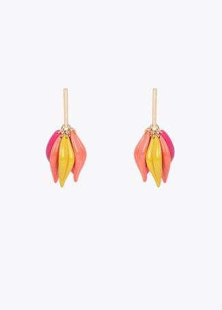 Multicolor Petal Earrings