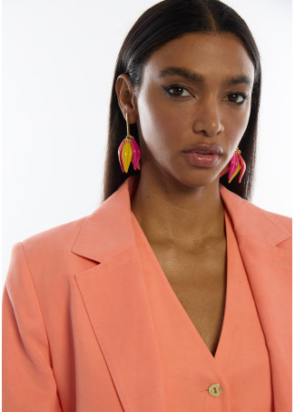 Multicolor Petal Earrings