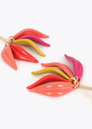Multicolor Petal Earrings